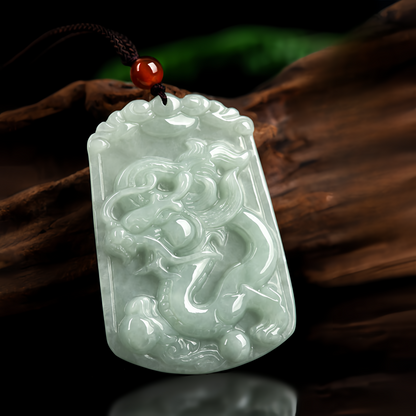 Handmade Natural Jade 12 Chinese Zodiac Abundance Amulet Pendant Necklace