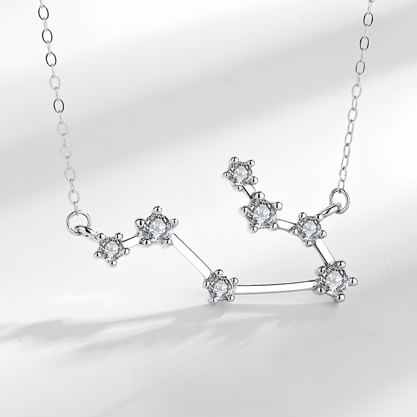 925 Sterling Silver Zodiac Astrological Blessing Pendant Necklace