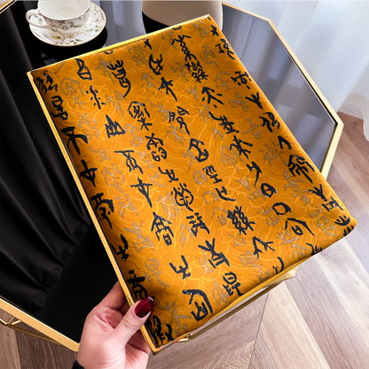 2025 New Dragon Scale Silk Road Handwoven Silk Scarf - UV-Protective Lightweight Vintage Chinese Ethno Fashion Shawl
