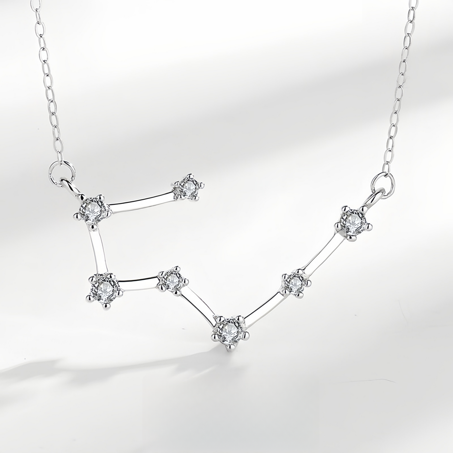 925 Sterling Silver Zodiac Astrological Blessing Pendant Necklace
