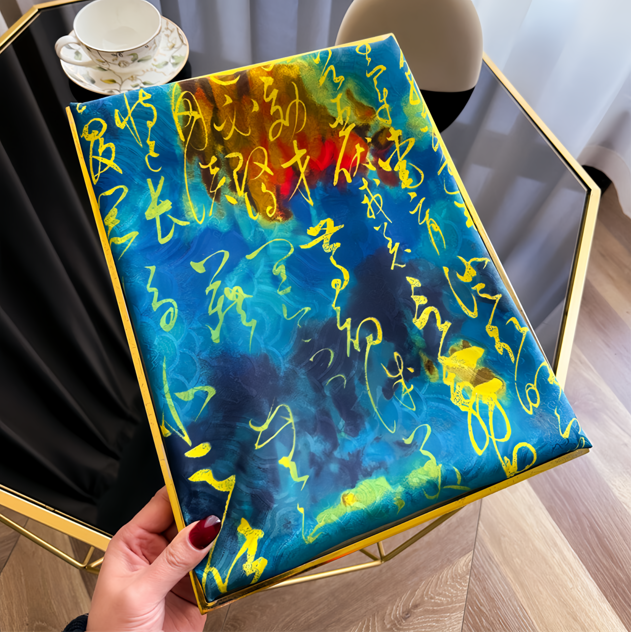 2025 New Dragon Scale Silk Road Handwoven Silk Scarf - UV-Protective Lightweight Vintage Chinese Ethno Fashion Shawl