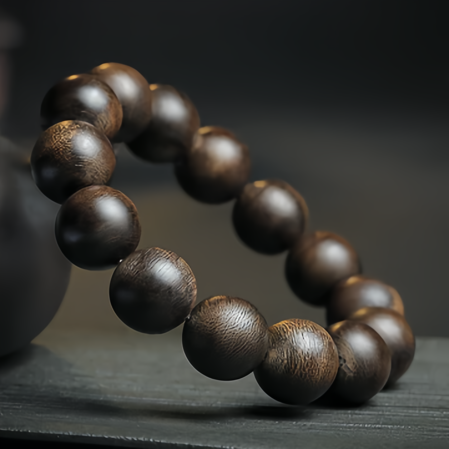 108 Mala Beads Agarwood Peace Strength Calm Bracelet