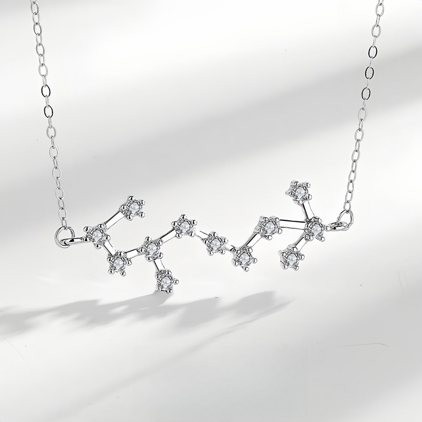 925 Sterling Silver Zodiac Astrological Blessing Pendant Necklace