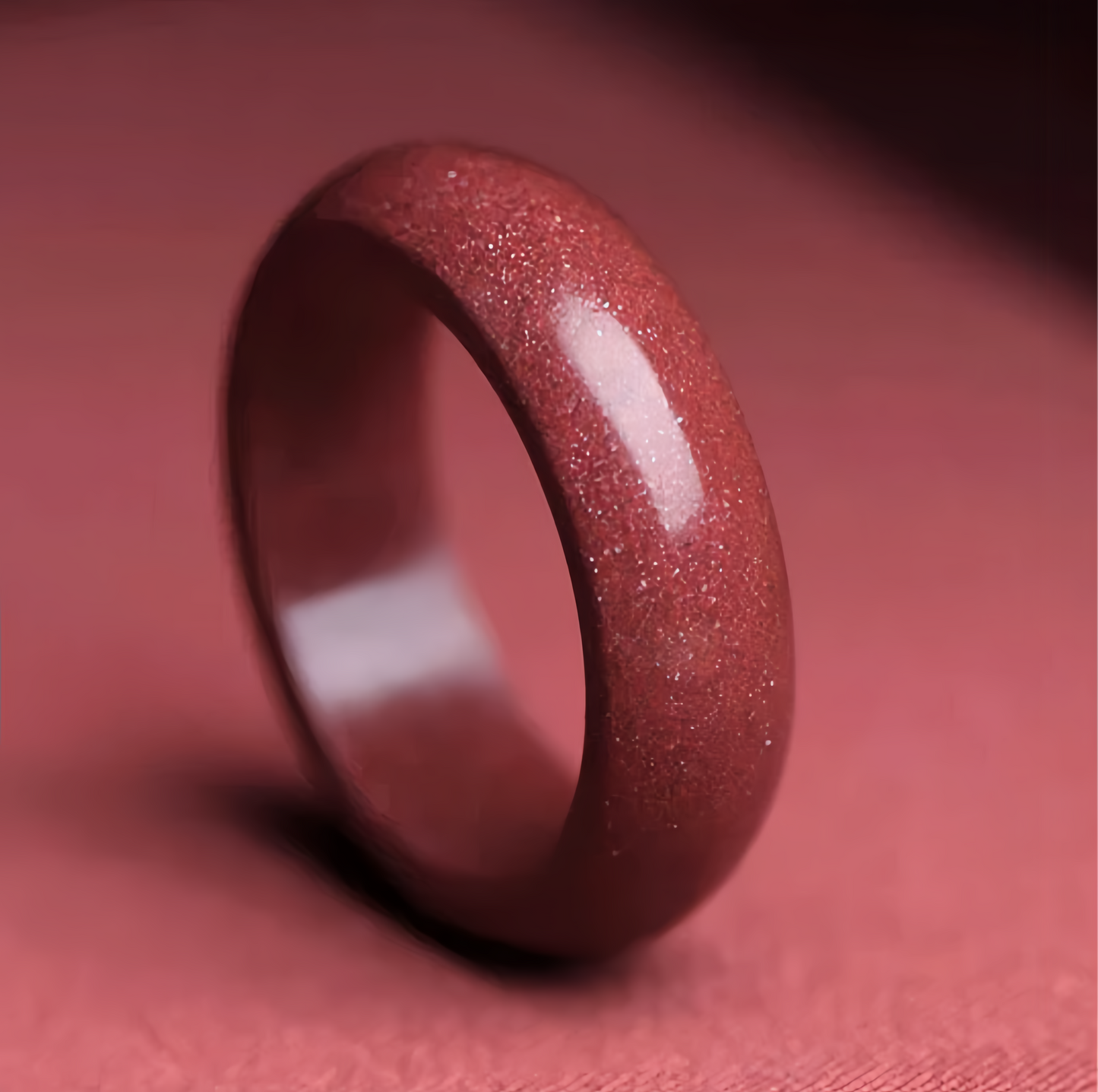 Anello di cinabro fatto a mano con Om Mani Padme Hum, sei sillabe, parole vere, motivo nuvola, simbolo buddista, per uomo e donna.