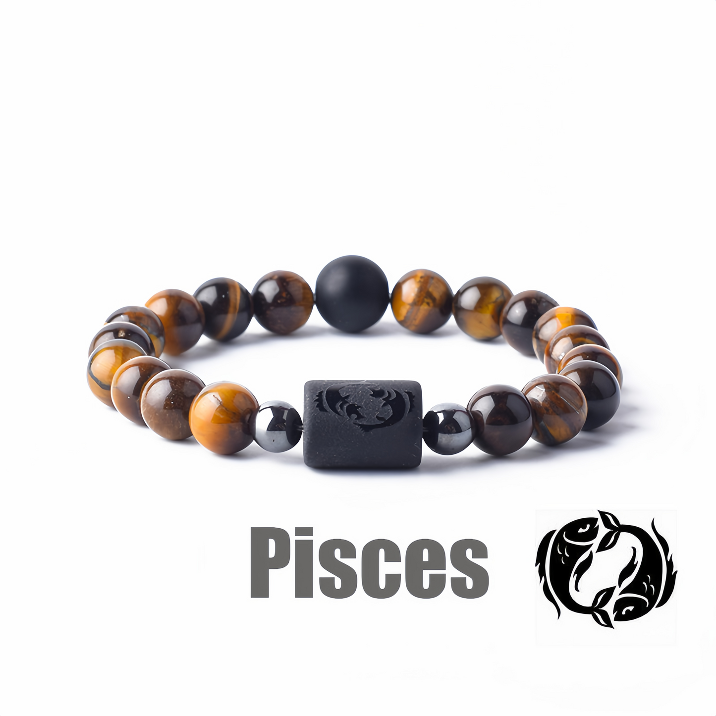 12 Zodiac Signs Obsidian Dynamic Protector Bracelet – Eternal Guardian Promise for Three Lives, Mystical and Elegantly Designed