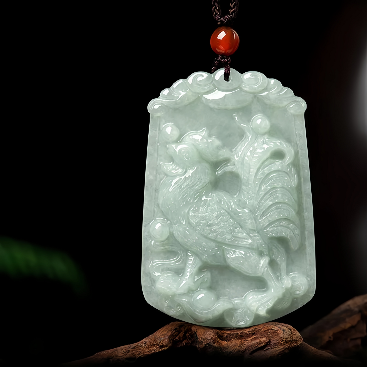 Handmade Natural Jade 12 Chinese Zodiac Abundance Amulet Pendant Necklace